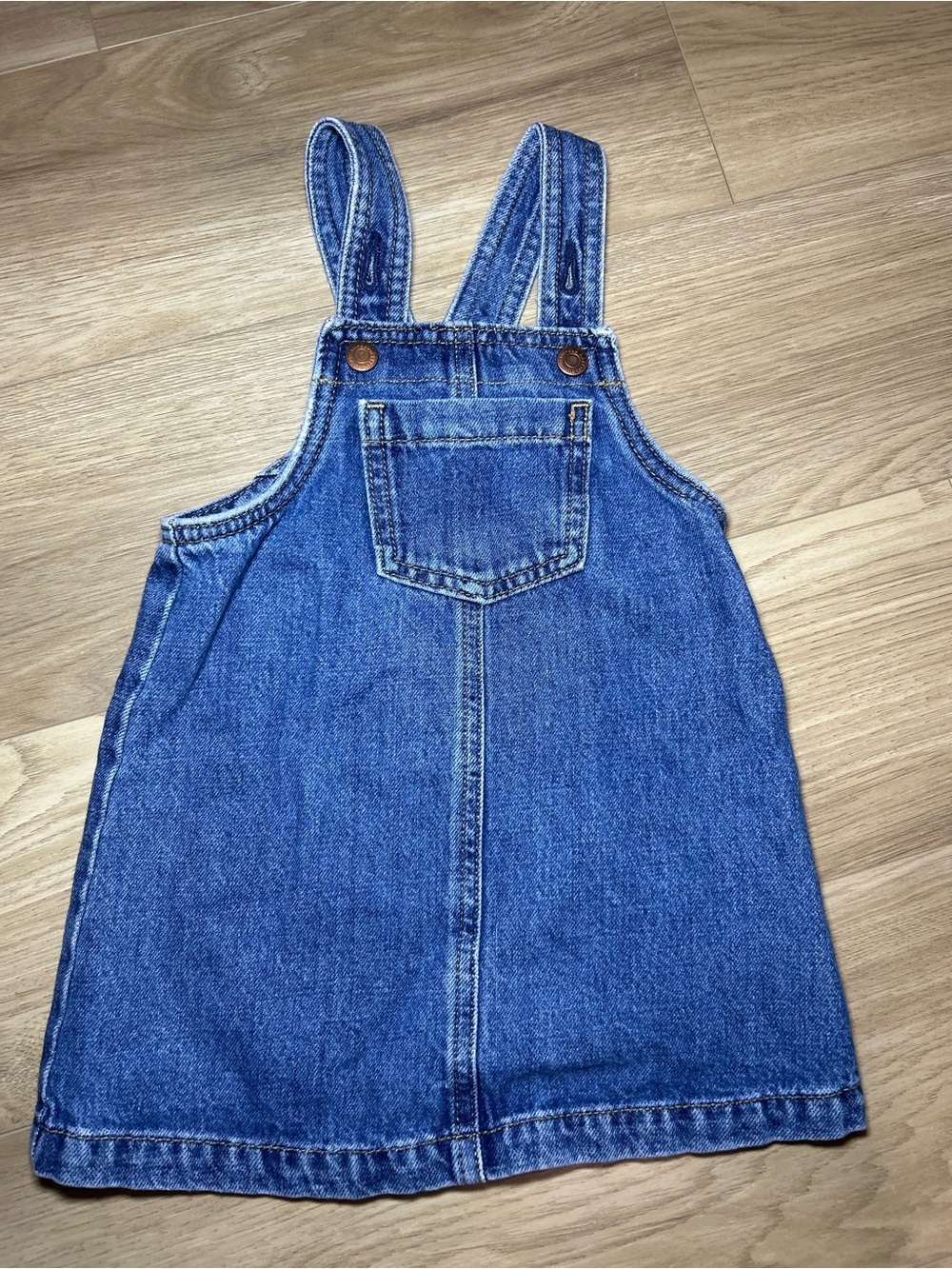 Old Navy Blue Denim Pinafore Overall Dress